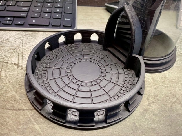 A circular object with a circular structure
Description automatically generated with medium confidence