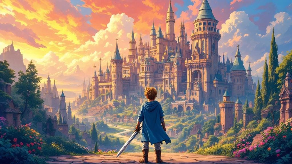 Dragon Quest XI classic JRPG anime fantasy world