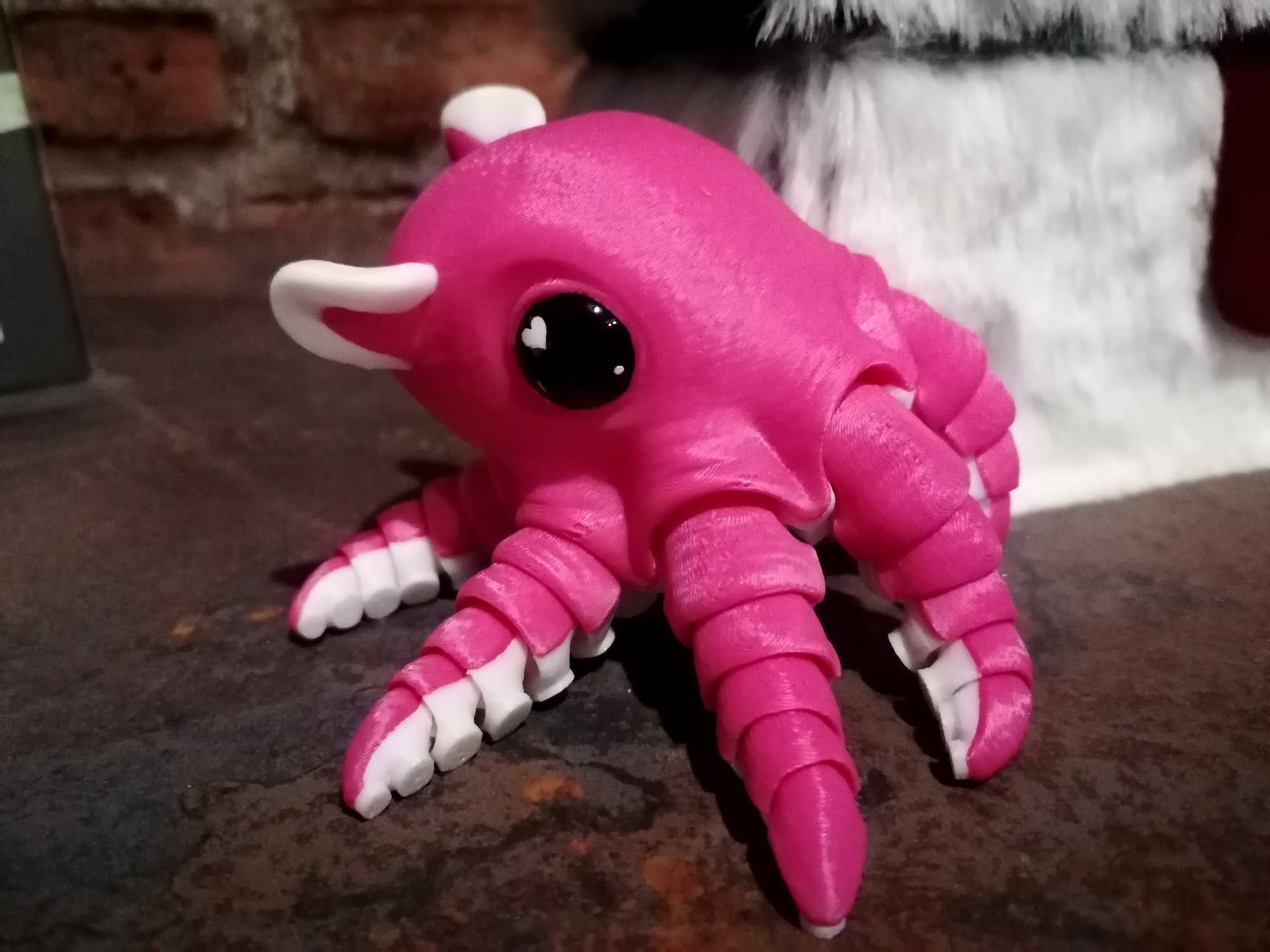 Articulated octopus 3D print with flexible tentacles