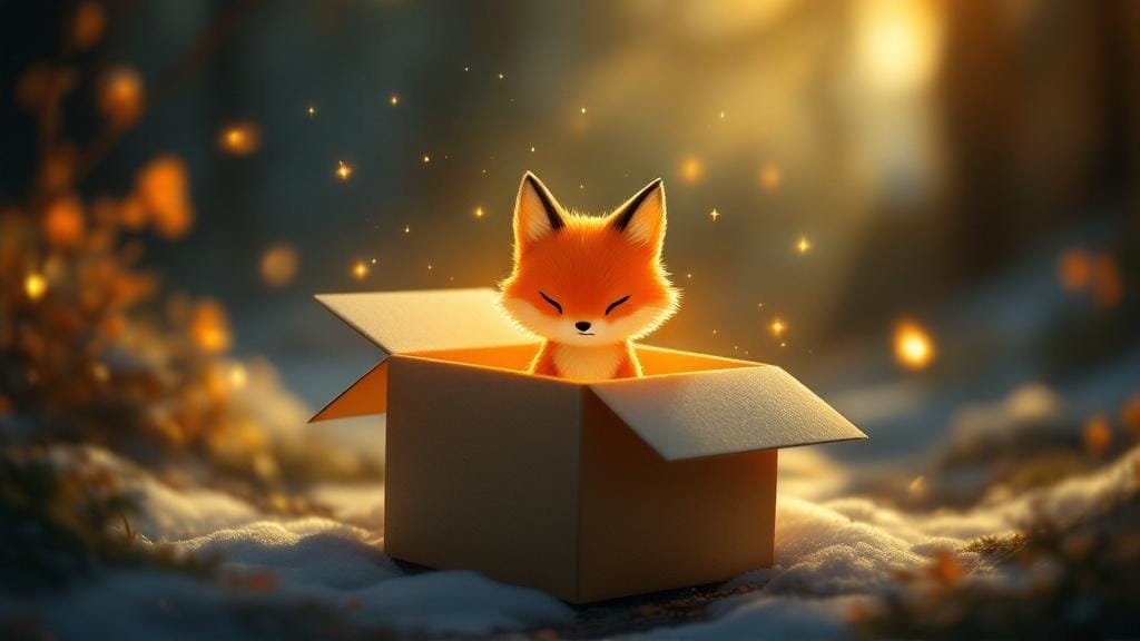 Kitsune spirit figure revealed from blind box
